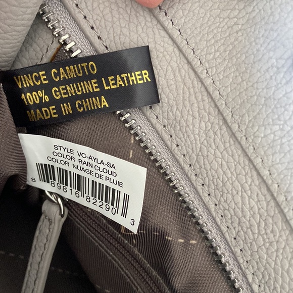 Vince Camuto Ayla Leather Purse in Cloud grey- multi pocket, brand new condition - Picture 12 of 12